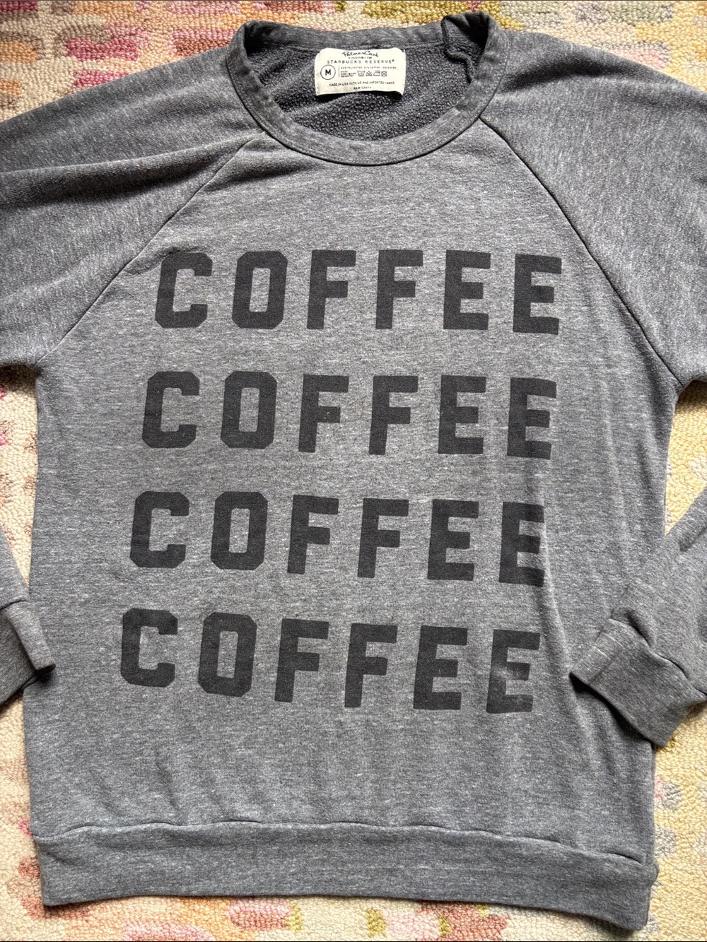 Palmer CashxStarbucks Reserve Grey Coffee, Coffee, Cofffee, Coffee Sweatshirt M